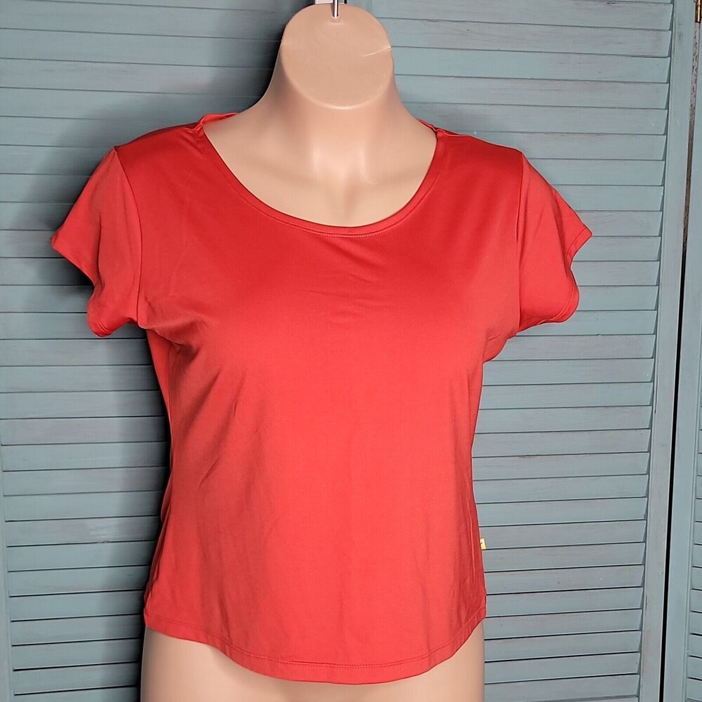 Aventura Women's Shirt Blouse ~ Sz XL ~ Red  ~ Short Sleeve